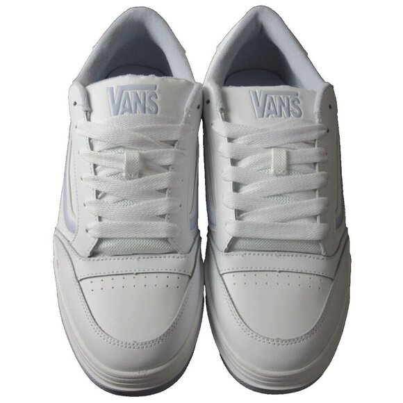 Vans Men\'s Hylane Pop White Baby Blue Leather Skate Lifestyle Shoes Sizes NIB main image 4